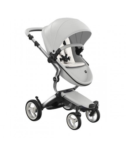 Brand New 4G Mima Xari Stoller In Snow white Silver Chassis Baby Stroller
